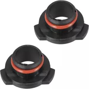X AutoHOX 2pcs 9005 HB3 LED 헤드라이트 어댑터 베이스 전구 소켓 리테이너 홀더 범용 차량용 블랙