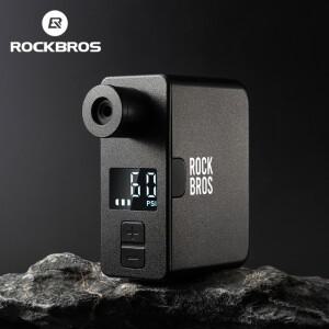 ROCKBROS 휴대용 미니 전기 자전거 펌프 120PSI Type-C 자전거 타이어 공기 팽창기 펌프 MTB 도로 AV FV 밸