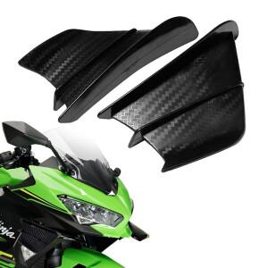 가와사키 닌자 650 400 300 250 H2R ZX-14R ZX-10R Z H2 1000SX 페어링 사이드 윙렛 공기 역학 윙 디플렉터