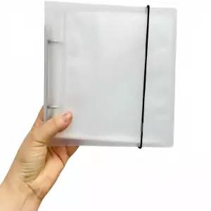 6x6 투명 플라스틱 사진 앨범 슬리브 2개용 링 바인더 30장 스크랩북 빠른 바인딩 인쇄용 애시드 프리 리필