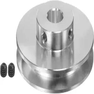 4-5mm PU 원형 벨트 모터 샤프트 드릴링 머신용 하핑턴 V형 풀리 보어 외경 단일 홈 알루미늄 합금