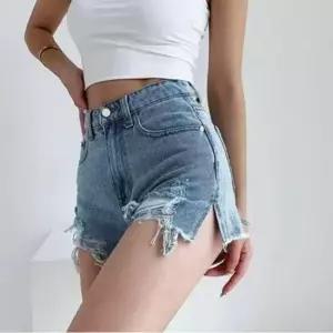 반바지 숏팬츠 쇼츠 찢청 핫팬츠 데일리 데님 연청