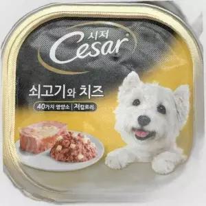시저 Cesar 쇠고기와 치즈 애견 반려견 100g 사료
