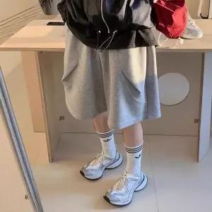 남성용 팬츠 여름 빈티지 캐주얼 반바지 오버핏 속건 커브 하의 5부 admr2