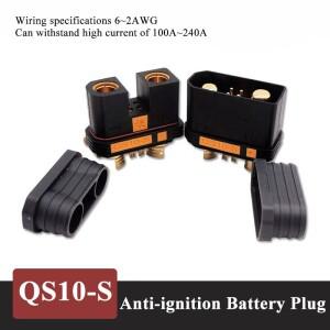 240A QS10-S 남성 여성 퀵 커넥터 DC 750V 전기 자동차 충전 헤드 배터리 고전류 항공기 모델 지게차 플러