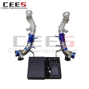 CEES 배기 다운파이프 캣백 (페라리 296 GTB V6 3.0T 2021-용) 티타늄 머플러 전자 밸브 제어 시스템