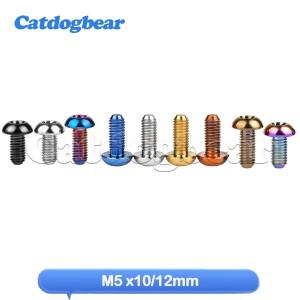Catdogbear M5x10MM 12MM 티타늄 볼트 T25 Torx 헤드 스크류 자전거 디스크 브레이크 로터 산 및 도로