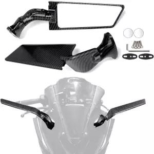 싱우 모터사이클 미러 조절 가능 회전 스텔스 백미러 CBR300R CBR600RR 닌자 300 650 ZX10R GSXR 600 750