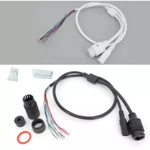 호환 CCTV IP 카메라 보드 모듈용 9 코어 POE LAN 케이블 전선가리개 RJ45 DC 전원 12V 표준 유형 4578 와