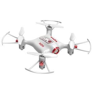치어윙 Syma X20 미니 드론 RC 나노 쿼드콥터와 자동 호버링 3D 플립 화이트