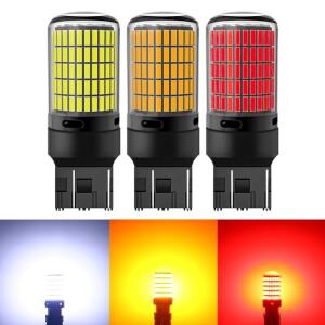 차량용 LED 전구 방향 지시등 2X 7440 W21W Ba15s BAU15S 3157 T25 150SMD 브레이크 주차 램프