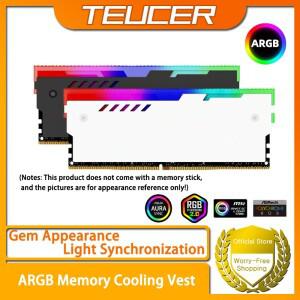 TEUCER 메모리 냉각 조끼 ARGB 방열판 RAM 키트 PC 데스크탑 컴퓨터 적합