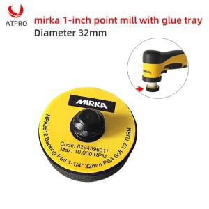 MIRKA 1 인치 포인트 밀 고무 소프트 트레이, 전기 연마기 액세서리, 정품 직경 32mm