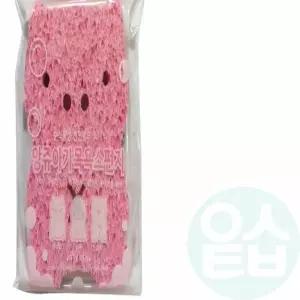 위아리턴 아기 목욕스펀지(돼지) 샤워스폰지 목욕타월
