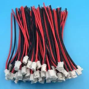 호환 50 개몫 마이크로 JST 2.0 PH 2Pin 커넥터 플 2P 와이어 케이블 전선가리개 100MM 26AWG