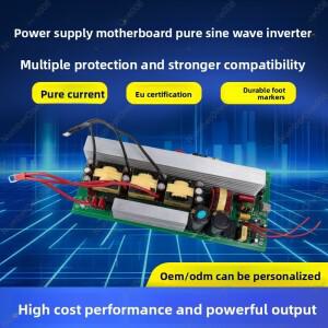 1200W/3000W/6000W 순수 사인파 인버터 12V/24V/48V에서 220V AC 변환기, 내장형 UPS 및 태양광 충전기 가