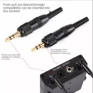 호환  PURELINE 검정색 3.5mm 18 Sennheiser D11V1P03 마이크 예비 플 어댑터용 스테레오 나사 오디오 잠금