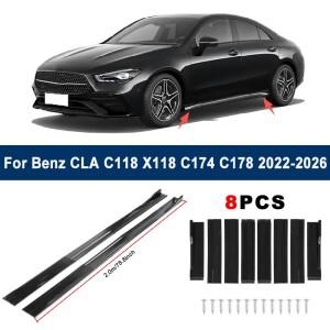 메르세데스 벤츠 CLA C118 2022-2026용 2m 섹셔널 사이드 스커트 익스텐션 립 - 레이싱 스포일러 차체 키트