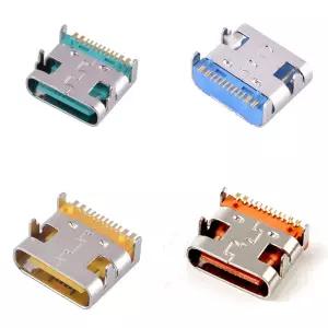 호환  1-10PCS 16 핀 SMT 소켓 커넥터 마이크로 USB 3.1 여성 배치 SMD DIP PCB 디자인 DIY 고전류 충전