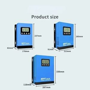 MPPT 태양열 충전 컨트롤러 30A 60A 100A WIFI 12V-48V LCD PV 부하 레귤레이터