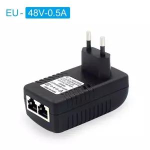호환  48V12V POE 인젝터 이더넷 CCTV 전원 어댑터 IP 카메라 IP 용 0.5A 2A 24W POE 스위치 전원 어댑터 E