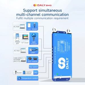 DALY 100 BMS Lifepo4 인산철 bms 4S 7S 8S 10S 16S 60A BMS(액티브 밸런서 포함) 내장 Bluetooth WIFI RS