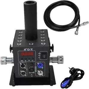 스테이지 포그 머신 12배 RGB LED 조명 DJ 장비 제트 디지털 포거 스모크 캐논 DMX512 컨트롤 180 스윙