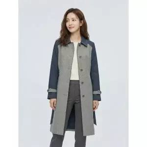 조이너스 데님 배색 미디 코트-JS23CH2002308A 1262041