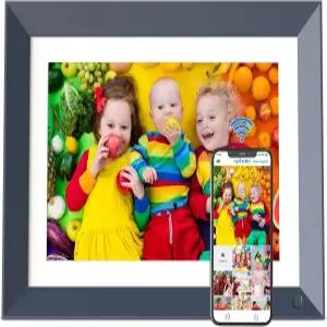 10.1인치 디지털 액자 WiFi-포토 프레임 - 16GB 스마트 IPS 터치 스크린 자동 회전 슬라이드쇼 앱 이메일을
