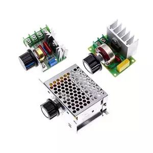 호환  1PCS 2000W 4000W 110V-220V SCR 조정 속도 컨트롤러 제어 디밍 조광기 전압 조정기 온도 조절기 고