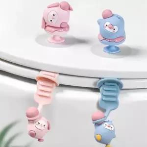 변기뚜껑 손잡이+변기시트 스트랩세트