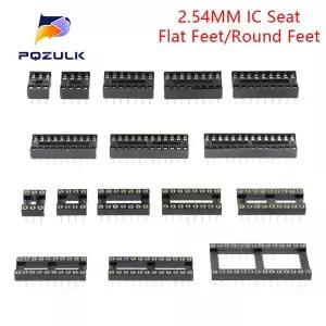 호환  10PCS IC 시트 6 8 14 16 20 24 28 32 40 핀 2.54MM 핀 피치 MCU 소켓 칩베이스 Ic 소켓 슬롯