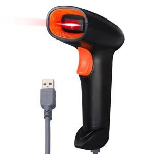 슈퍼마켓, 편의점, 창고용 핸드헬드 USB 바코드 스캐너 유선 자동 1D 리더기