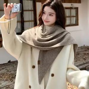 머플러 홀 고리 간편 착용 세련된 케이브 워머 크로스 패션 어깨 케이프 케이프니트