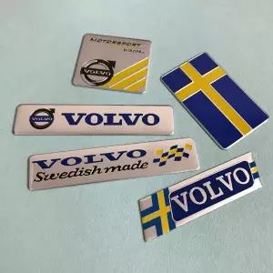 볼보 호환 R디자인 폴스타 AWD V50 S60 XC60 S40 XC40 XC90 V60 S80 S90 V90 V70용 자동차 측면 트렁크 로