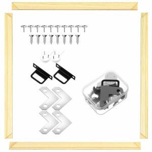 더블필 1팩 8x8인치 DIY 캔버스 스트레처 바 프레임 우드 키트 인쇄물, 포스터, 유화, 페인팅, 자수 스티치 및 니들포인트 아트를 위해 쉽게 조립할 수 있습니다