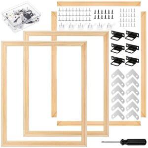 2 세트 16x20 인치 DIY 나무 캔버스 프레임 키트 스트레처 바 탈착식 경량 유화 아트 다이아몬드 프린트 포스터 니들포인트 자수 스티치 용품