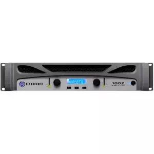 크라운 XTi1002 2채널 4ω 브리지에서 1400와트 듀얼에서 500와트 프로페셔널 파워 앰프. 블랙과 그레이