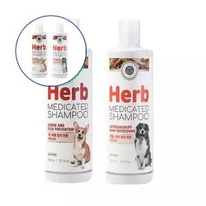 쌍문상회 지금 필요한 강아샴푸 벼룩 제거 피부보습 허브 500ml 목욕용품