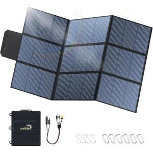 LVYUAN 400W 휴대용 태양광 패널, 36V 접이식 담요 패널 IP64 P-PERC, 야외 캠핑 배낭여행을 위한 발전기 효율 23% 업그레이드, 22파운드