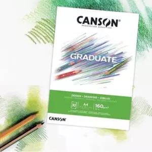캔손 graduate 드로잉패드 160g A4 색연필 콘테 작업