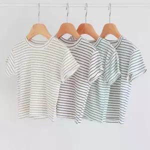 키즈아동복 여름 캐쥬얼 키즈룩 어린이 스트라이프 반팔 티셔츠