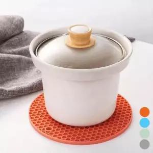 냄비받침대 깔끔한 실리콘 원형 인덕션매트 주방용품