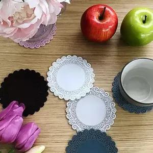 코스터 컵이 안밀리는 El plato 실리콘 컵받침 11color