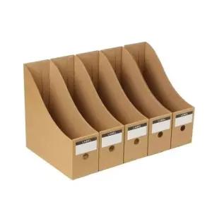 가정용품 DIY 페이퍼 화일박스 서류보관상자 5p세트(크라프트)