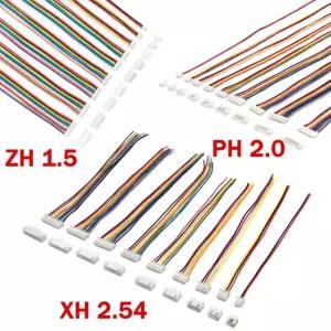 10PCS 1 5 2 암 플러그 소켓 커넥터 54 0 수 ZH/PH/XH 2/3/4/5/ ZH 1 5 28AWG 15CM 3P