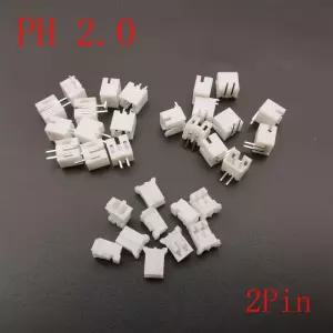 100Pcs PH 2 0 2Pin 피치 커넥터 암수 하우징 0mm 2P JST Female Housing