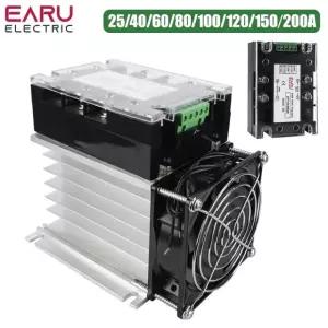 AC 220V 단상 완전 팬 25A 모듈 방열판 절연 조정기 키트 200A SMT 전압 Only Module 25A