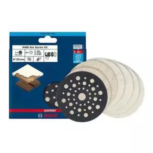 보쉬 2608901202 125mm 망사사포세트 패드포함 P80 P120 P180 샌딩