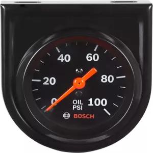 Bosch SP0F000052 스타일 라인 2 기계식 오일 압력 게이지 블랙 다이얼 면 베젤
